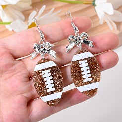 Серьги с подвесками из сплава и акрила&nbsp;FS-WGAF2AA-01