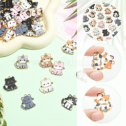 36 шт. 9 стиля печатных сплавных подвесок&nbsp;ENAM-SC0006-94