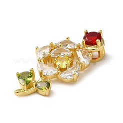 Разноцветные стеклянные подвески&nbsp;KK-F865-02G