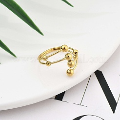 Ионное покрытие (ip) манжетные кольца из нержавеющей стали 304 RJEW-P131-01G