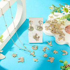 54pcs 6 estilos colgantes de rhinestone de aleación&nbsp;FIND-TA0010-65KCG