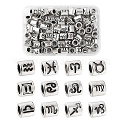 120шт 12 стиля сплава европейские бусины FIND-LS0001-12