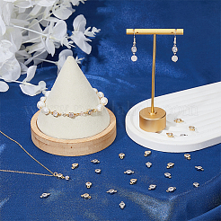 32 шт. 2 цвета экологически чистые подвески-подвески для коннекторов из латуни с покрытием из кубического циркония&nbsp;KK-FH0007-31