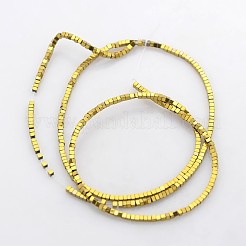 Electroplate non magnetici ematite sintetico fili di perline&nbsp;G-J212E-07
