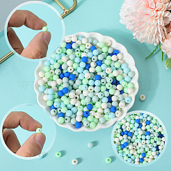 1000 шт. матовые непрозрачные акриловые бусины&nbsp;OACR-SP0001-32B