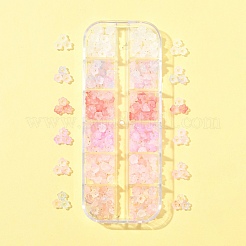 420 шт. 6-х цветные матовые прозрачные акриловые бусины OACR-FS0002-17B