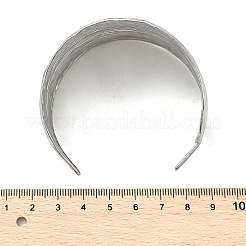 Браслеты-манжеты из нержавеющей стали 304 для женщин BJEW-Z096-02P