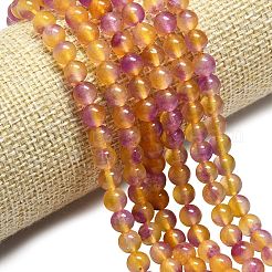 Chapelets de perles en jade de malaisie naturelle&nbsp;G-L645-C01-4mm-32