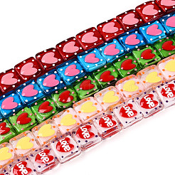 Ручной спрей окрашены бусины бисера&nbsp;LAMP-N035-02