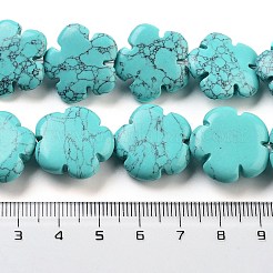 Синтетических нитей бирюзовые бусы G-F769-W01-02