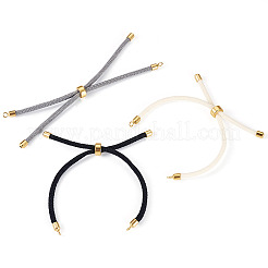 3 шт. 3 цвета круглый нейлоновый витой шнур слайдер браслет изготовление&nbsp;MAK-TA0001-32