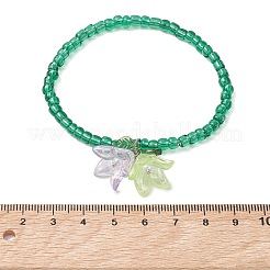 10 bracelet à breloques en acrylique&nbsp;BJEW-JB13508