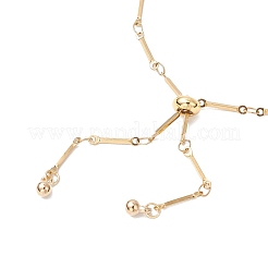 Изготовление слайдера для браслета из плоской цепочки из нержавеющей стали 304&nbsp;AJEW-JB01347-01