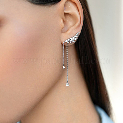 925 серьги-гвоздики с кисточками из стерлингового серебра QD3481