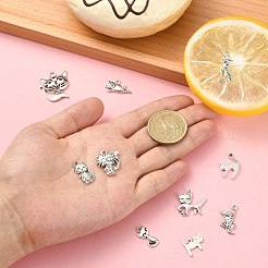 100 шт. 10 стиля подвески из сплава в тибетском стиле TIBEP-CJ0003-17