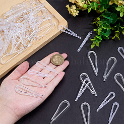 100 шт. 2 вида пластиковых зажимов для галстука&nbsp;AJEW-ME0001-24