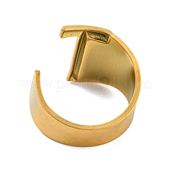 Вакуумное покрытие pvd 201 манжетные кольца из нержавеющей стали RJEW-Z032-01G-T