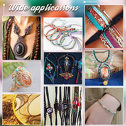 12 рулон круглого вощеного полиэфирного шнура 12 цветов YC-PH0002-40