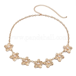 Сплав с пластиковой цепочкой из жемчужин и цветков FS-WGCEAD5-01