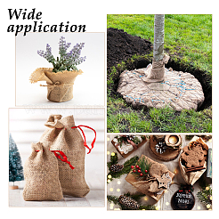 Прямоугольная джутовая ткань DIY-WH0308-647