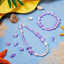 100g de perles acryliques transparentes sur le thème de l'océan&nbsp;MACR-TA0001-80B