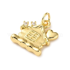 Латунные микро проложить кубического циркония подвески&nbsp;X-KK-I383-05G-05