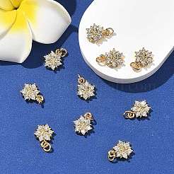 Ciondoli Shegrace in ottone con micro pavé di zirconi cubici trasparenti&nbsp;XGRQ2O274-452G
