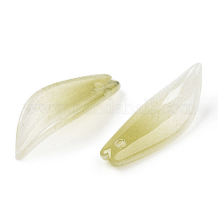 Двухцветные стеклянные подвески GLAA-A011-17D