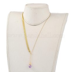 Colliers en laiton lasso&nbsp;NJEW-JN03001-01