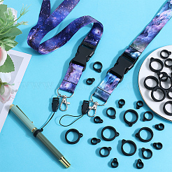 2шт. 2-х сторонний ремешок для держателя карт из полиэфирной ленты&nbsp;DIY-GF0008-33