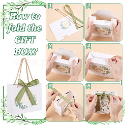 Rechteckige Dankeschön-Geschenk-Tragetaschen aus Papier&nbsp;ABAG-WH0044-81