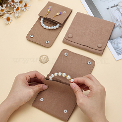 3 шт. 3 стильных мешочка для украшений из микрофибры&nbsp;ABAG-AR0001-06C