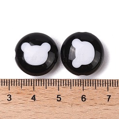 Двухцветные акриловые бусины OACR-U003-10