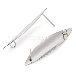 Фурнитура для сережек-гвоздиков из нержавеющей стали 304&nbsp;STAS-H226-05P