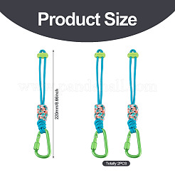 Décorations de pendentifs en corde de polyester&nbsp;HJEW-TADJ0022-02C