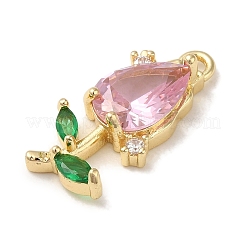 Подвески из латуни с прозрачным фианитом KK-G499-12G