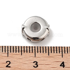 Латунные бусины с микропаве на День святого Валентина KK-K361-06P