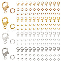 400 шт. 4 цвета сплава застежки-клешни омара&nbsp;FIND-TA0008-94