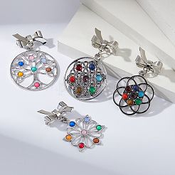 4 шт. 4 броши-банта из латуни&nbsp;JEWB-FH00036