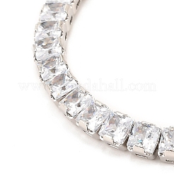 Verstellbare Tennisarmbänder aus Messing mit Mikropavé und Zirkonia&nbsp;BJEW-F416-04P