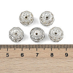 Латунные кристалл горный хрусталь бисер RB-9X10