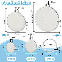 Наборы для самостоятельного изготовления брелока из нержавеющей стали&nbsp;DIY-OC0014-12