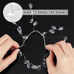 Branches de pendentif en forme de larme en acrylique transparent&nbsp;FIND-WH0126-343