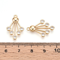Латунные микро проложить кубического циркония подвески&nbsp;KK-N262-107B-G