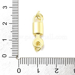 ラックメッキ真鍮製コネクタチャーム  丸カン付き  鉛フリー＆カドミウムフリー  長持ちメッキ  18KGP本金メッキ  ロック  20.5x6.5x3.5mm  穴：3mm&nbsp;KK-D359-09G