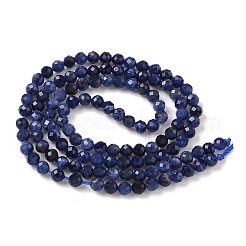Природный содалит бисер нитей&nbsp;X-G-L622-C04-3mm
