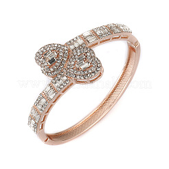 Шарнирные браслеты из цинкового сплава со стразами для женщин&nbsp;FS-WG4A2DB-03