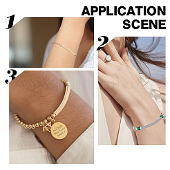 20 шт. 2-х цветные бусины-трубки из нержавеющей стали 304 STAS-SC0004-16