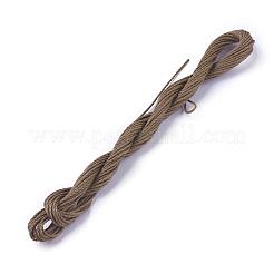 Cordon rond en polyester ciré&nbsp;YC-WH0005-11