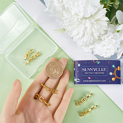 9 шт. латунные раскладывающиеся застежки&nbsp;KK-SC0004-06G